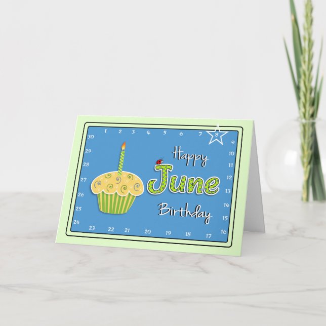 Carte Interactif "mouvement anniversaire de JUIN de (Devant)