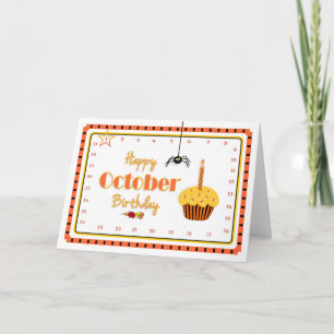 Carte Interactif "mouvement anniversaire d'OCTOBRE de