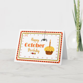 Carte Interactif "mouvement anniversaire d'OCTOBRE de