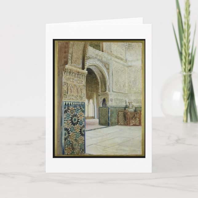 Carte Intérieur d'Alhambra, Grenade (la semaine) (Devant)