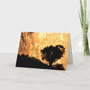 Carte Intérieur vierge, Arbre solitaire