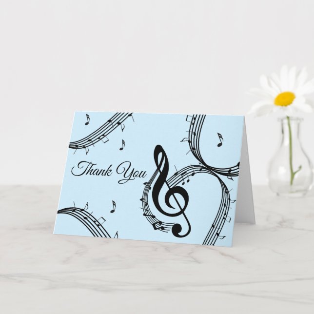 Carte intérieure bleu Climactic G Clef Blair (Petite plante)