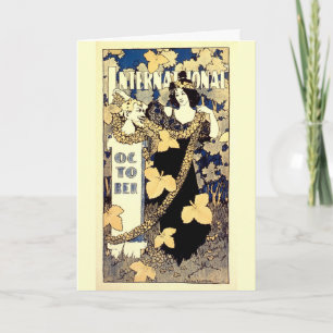 Carte International Octobre 1895 Vintage Français Advert