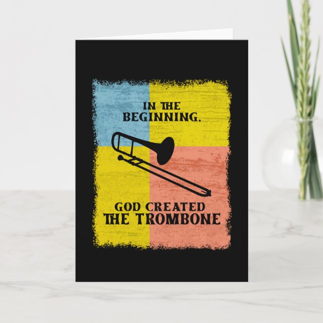 Carte InThe Starting God Created The Trombone (Devant)