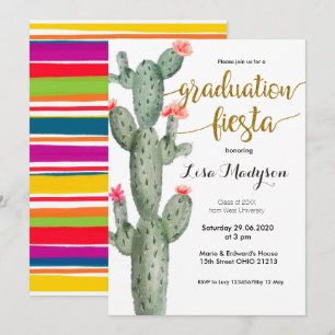 Carte Invitation de la fête de la Fiesta Graduatio
