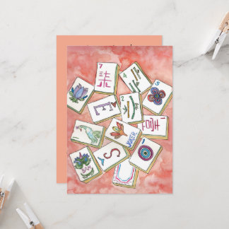 carte invitation mahjong