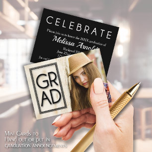 Carte Invitation photo de la taille MINI 3,5 pouce