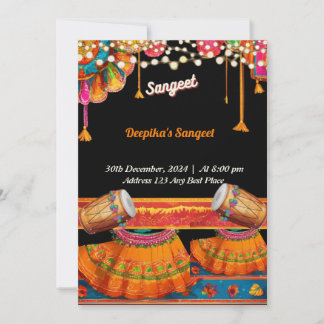 Carte Invitation Sangeet