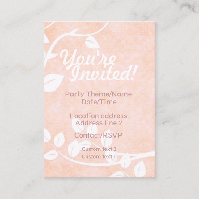 Carte Invitation Sweet Times Party (Devant)