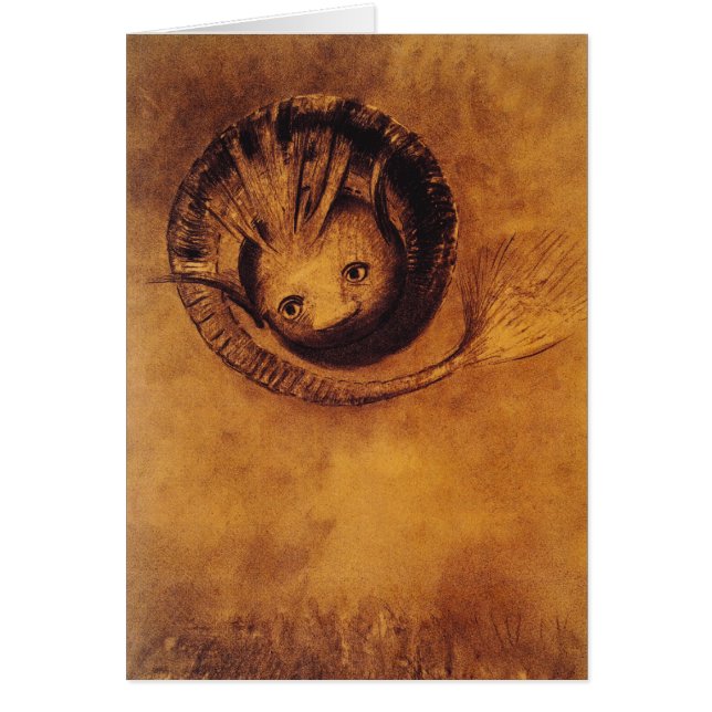 Carte/Invitation : "The Chimera" par Odilon Redon (Devant)
