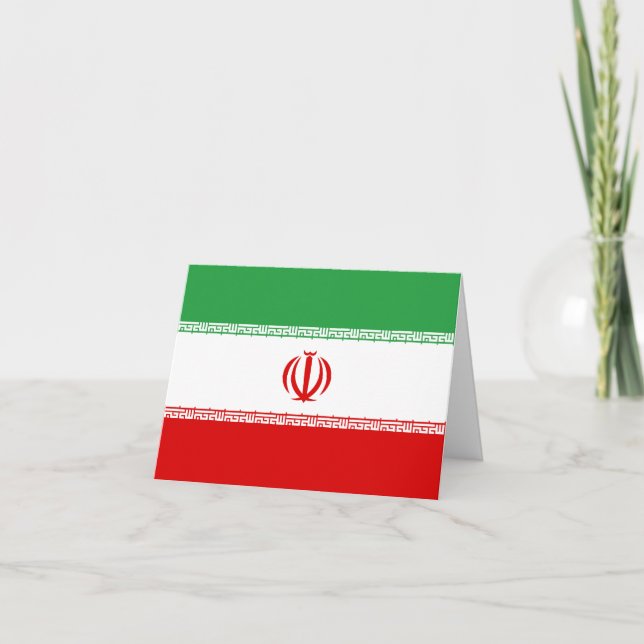 Carte Iran (Iranian) Flag (Devant)