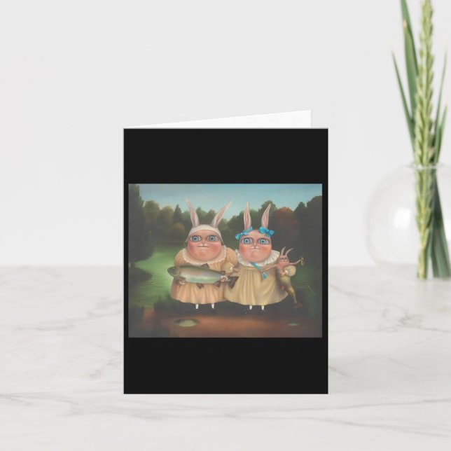 Carte Irena Aizen lapins mignonne Lapin Lover Pâques (Devant)