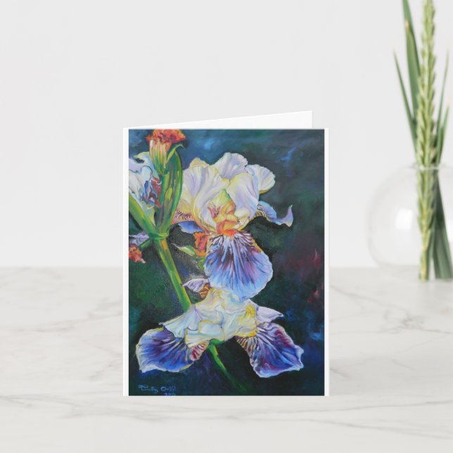 Carte Iris, je peins par Timothy Orikri. (Devant)