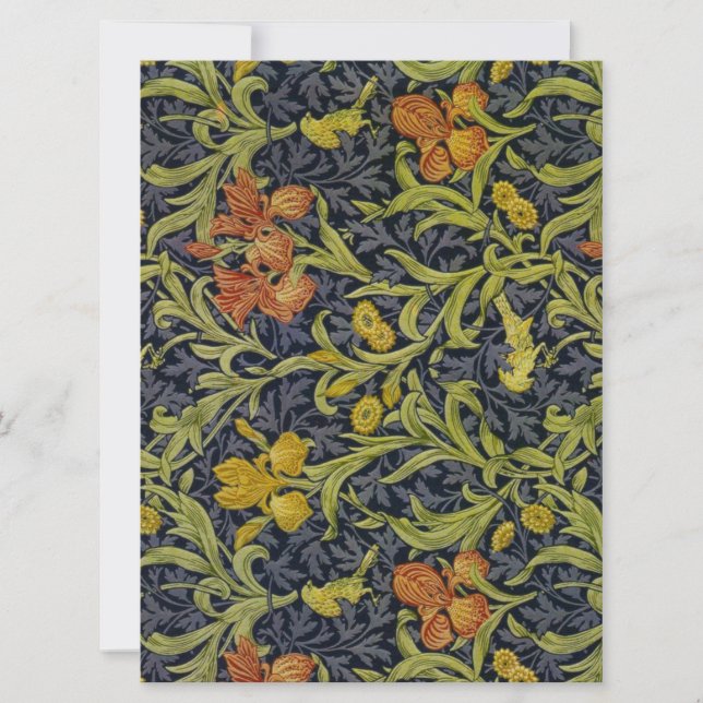 Carte Iris Motif (par William Morris) (Devant)