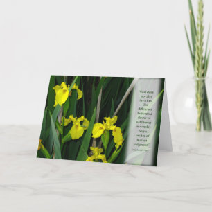 Carte Iris sauvages jaunes