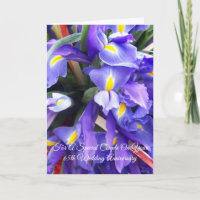 Irises 65e anniversaire de Mariage personnalisé