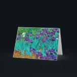 Carte Irises, Vincent van Gogh<br><div class="desc">Le dessin le plus original est celui des iris. Contrairement aux pièces de fleurs impressionnistes dans lesquelles les plantes sont des taches de couleur sans forme, elles sont soigneusement étudiées pour leurs formes et individualisées, avec la même sincérité et la même précision que les portraits de Van Gogh; il découvre...</div>
