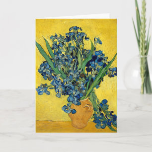 Carte Irises Vintage Van Gogh Floral Peinture