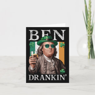 Carte Irish Ben a buvait de la bière - St Pattys hommes 