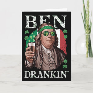 Carte Irish Ben Buvant de la Bière - St Pattys Hommes et