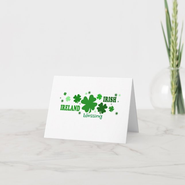 Carte Irish Blessing St. Patrick's Day (Devant)