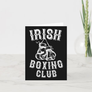 Carte Irish Boxing Club Cadeau graphique