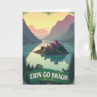 Carte Irish Castle Lake Scene Card