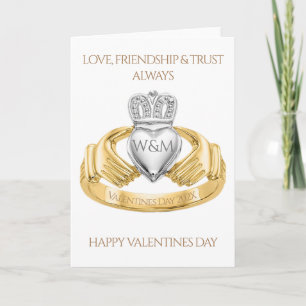 Carte Irish Claddagh Ring Saint-Valentin