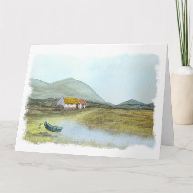 Carte Irish Cottage par Brigid O'Neill Hovey (Devant)