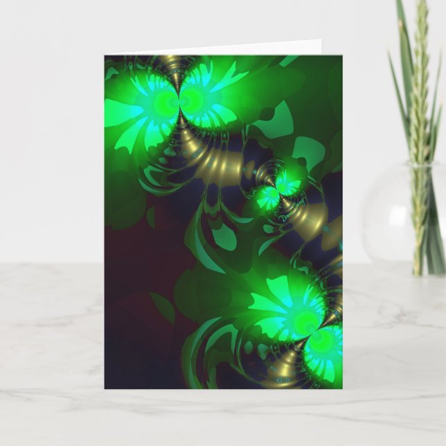 Carte Irish Goblin - Rubans Emerald et Gold (Devant)