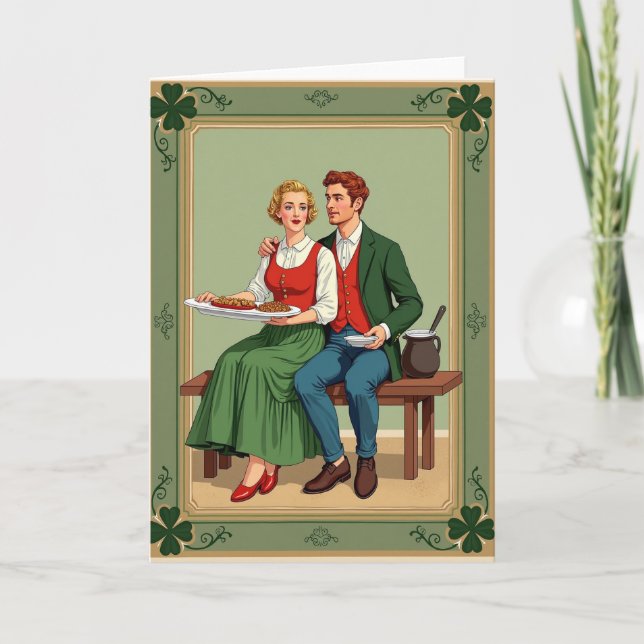 Carte Irish Meal Shared Love Card (Devant)