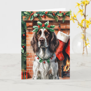 Carte Irish Setter Chig Noël Salutation