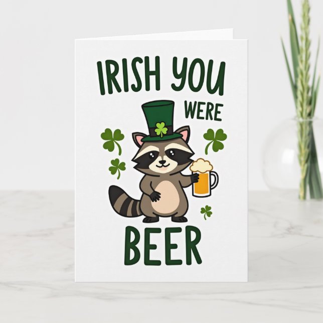 Carte Irish You Were Beer (Devant)
