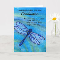 Irlandais Blessation Graduation Brave Blue Dragonf