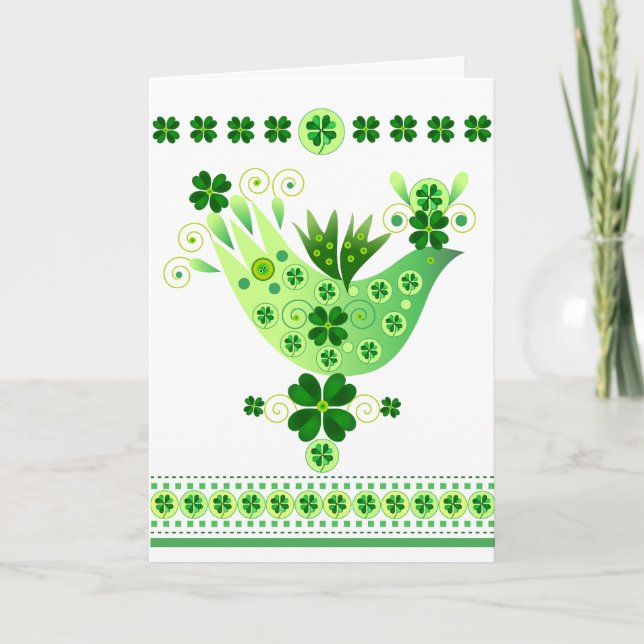 Carte Irlandais Luck Bird (Devant)