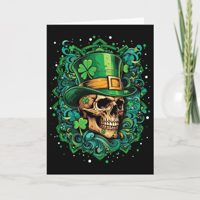 Carte Irlandais Saint Patrick's Day Paddy Shamrock Dia D (Devant)