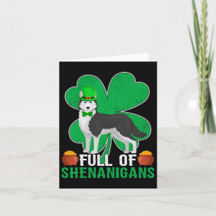 Carte Irlandais Sibérien Husky Chien St Pa plein de frén
