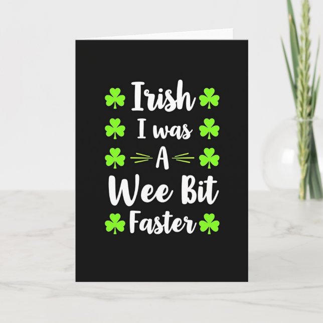 Carte Irlandaise Un Peu Plus Rapide (Devant)