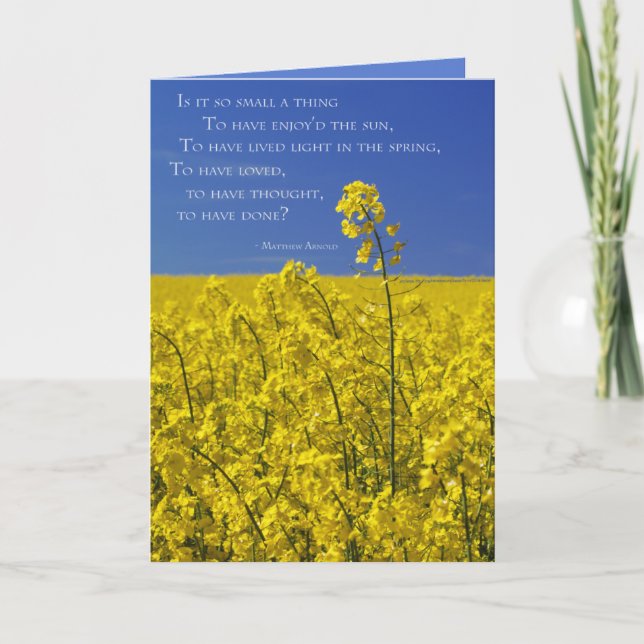 Carte Is It So Small a Thing? (Devant)