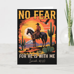 Carte Isaiah 41_10 Verset de la Bible Cowboy Occidental