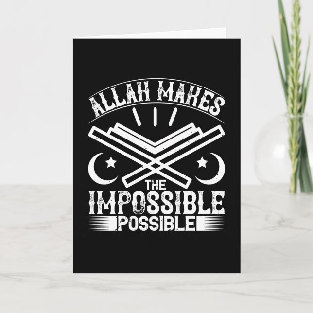 Carte Islam - Allah rend impossible (Devant)