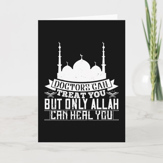 Carte Islam - Les médecins peuvent vous traiter Allah pe (Devant)