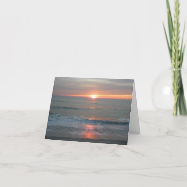 Carte Island Beach State Park IBSP Sunrise Note Card (Devant)