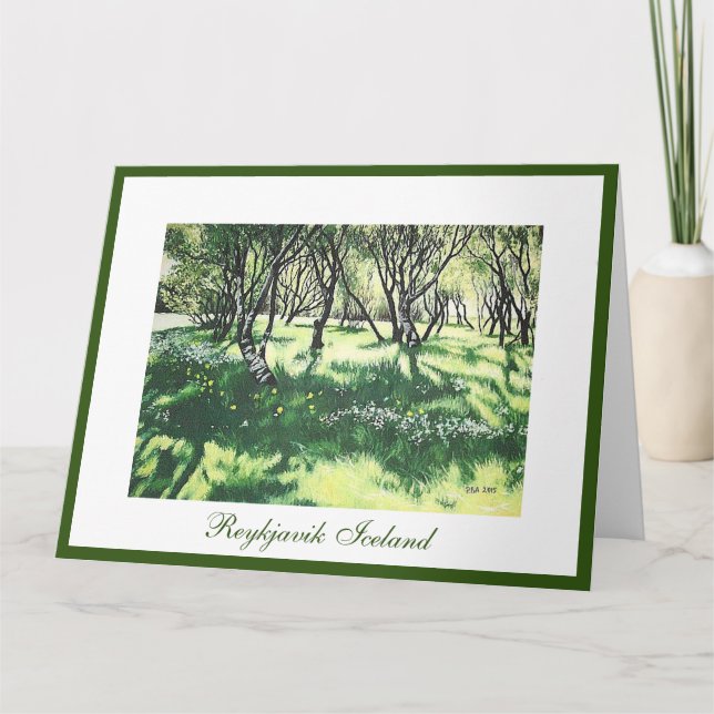 Carte Islande Art solaire Reykjavik par Pola.B.Alex (Devant)