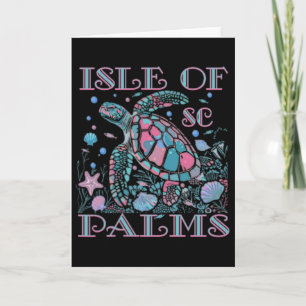 Carte Isle Of Palms Sc Amoureux des Tortues Souvenir de