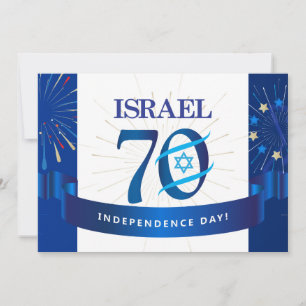 Carte ISRAËL 70 Anniversaire 2018 Fête de l'Indépendance