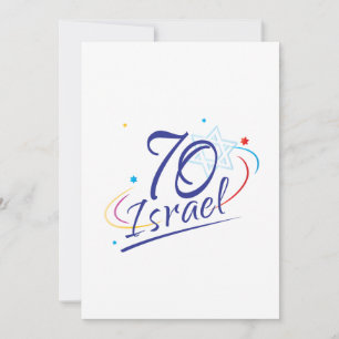 Carte ISRAËL 70 Anniversaire 2018 Fête de l'Indépendance