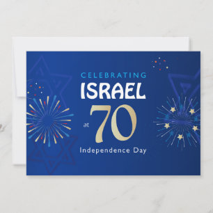Carte ISRAËL 70 Anniversaire 2018 Fête de l'Indépendance