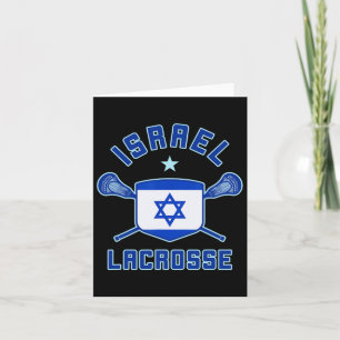 Carte Israël Crosse Drapeau Israélien Lax Sticks Tee