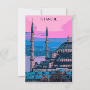 Carte Istanbul Turquie Sainte-Sophie Architecture